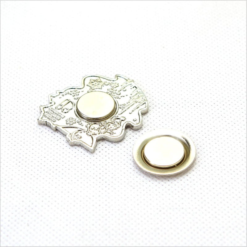 Awesome Pattern Studio Needle Minder Set - Snow Queen Castle Magnetic Needle Minder + 2 Needle Threaders. Enamel Pin for Cross Stitch, Embroidery and Craft - Image 5